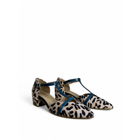 MULES CON TALONERA ANIMAL PRINT
