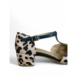 MULES CON TALONERA ANIMAL PRINT