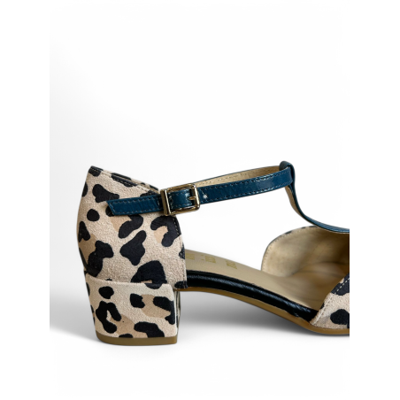 MULES CON TALONERA ANIMAL PRINT