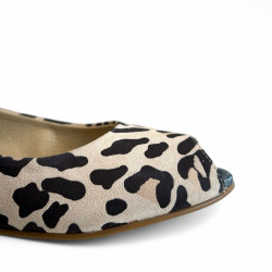 PEEP TOES ANIMAL PRINT