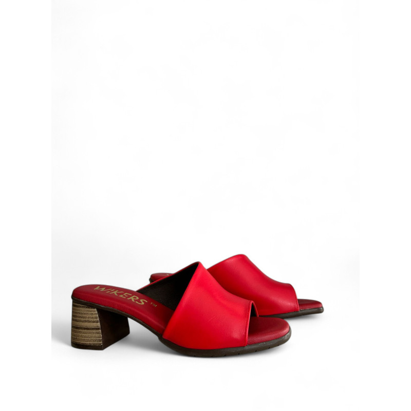 SANDALIAS ASIMETRICAS ROJO