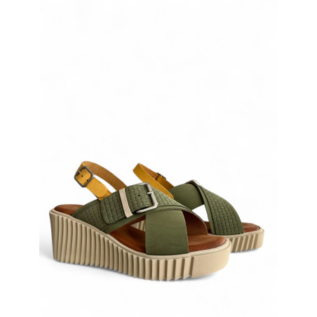 SANDALIAS OLIVA VERDE