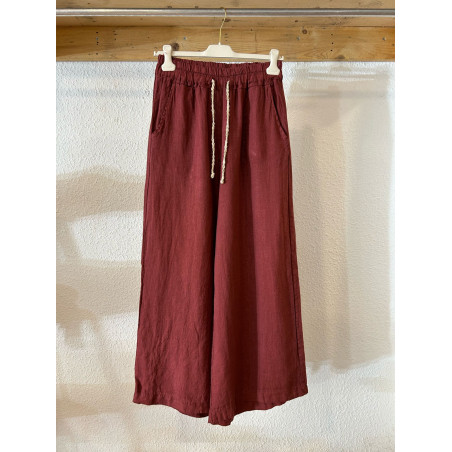 PANTALON DE LINO