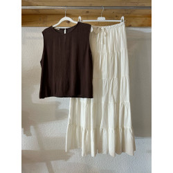 TOP ELENA MARRON