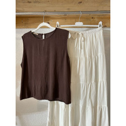 TOP ELENA MARRON